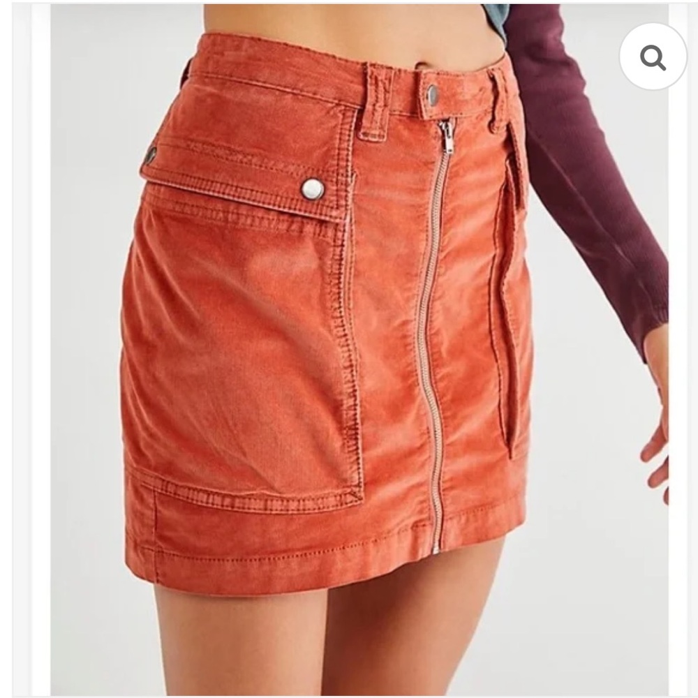 Free People Zoe Cord Mini Skirt